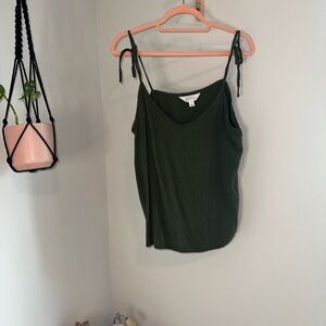 Market & Spruce Dark Green Camisole